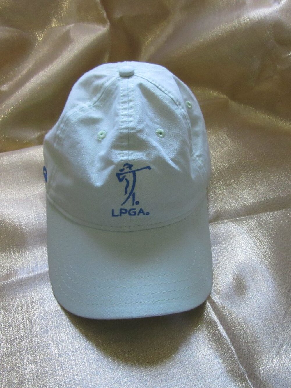 Unisex LPGA Velcro Strap Base Ball Cap Light Lime Green
